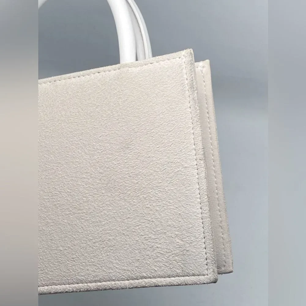 Mach & Mach Crystal Flower Suede Bag